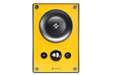 Platine de rue audio IP 1 BP +  touches M&C Industriel  IP66 IK8 - JAUNE