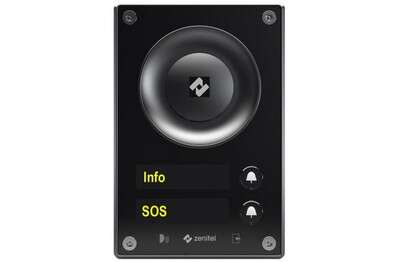 Platine de rue audio IP 2 BP  et 2 afficheur LED IP66 IK07 Noir