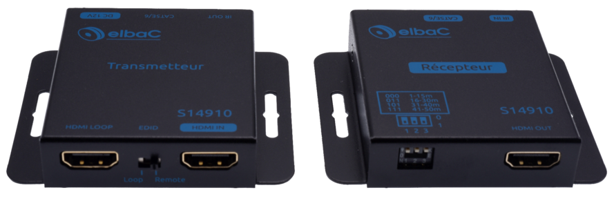 Deport HDMI sur RJ45 50M avec loopout - Boite 1 KIT