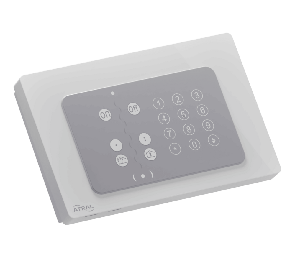 Clavier intérieur vocale avec lecteur de badge