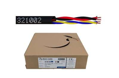 Câble d'alarme FIbra AJAX 2x 0.51 mm bus + 2x 0.64 mm alimentation - 100M
