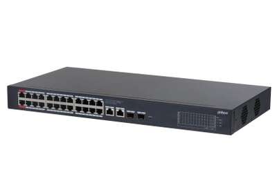 Switch 24 ports PoE Gbit + Uplink 2X RJ45 et 2XSFP Gbit - Cloud manageable