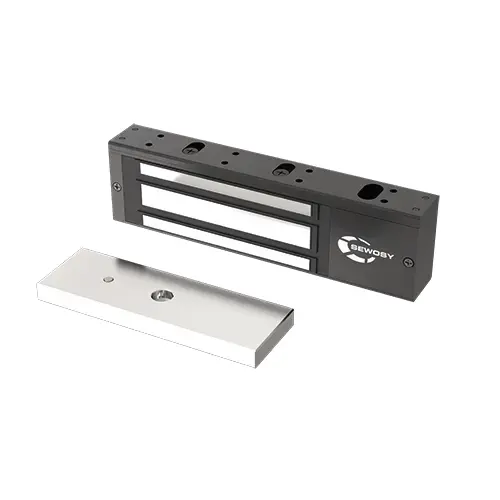 Ventouse applique noire - 500 daN - 12-24V DC - contact