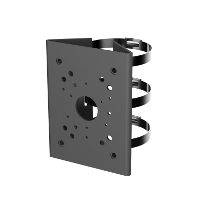 Support Noir poteau / mât, dimensions 130.4x170x45mm, 1 Kg