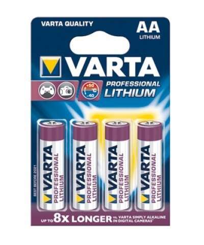 Blister de 4 piles L91- AA Lithium  VARTA