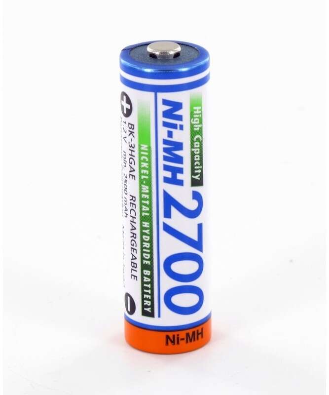 Piles AA - LR06 rechargeable 1 pile Ni-Mh 1.2V 2700mAh