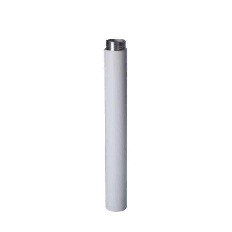 Tube avec pas de VIS Diamètre 53, longueur 420mm, aluminium blanc