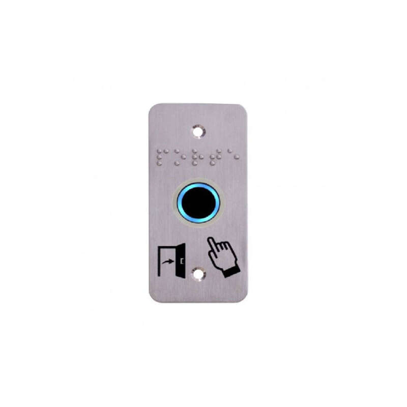 Bouton poussoir IR sans contact led et buzzer avec plaque