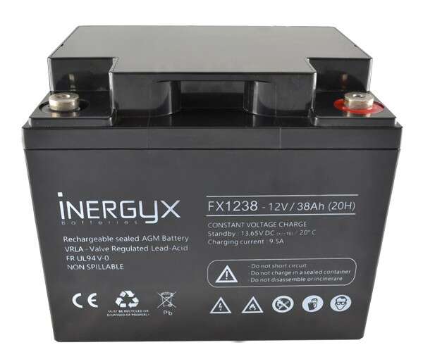 Batterie rechargeable VRLA 12V / 38 AH IZYX