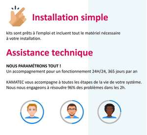 Visuel du produit Kit Video Pro IP 8 caméras 2 Mégapixels 