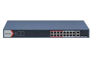 Switch 16 ports PoE 10/100 Mbps + uplink combo 2x RJ45 / 2 SFP Gbit - manageable