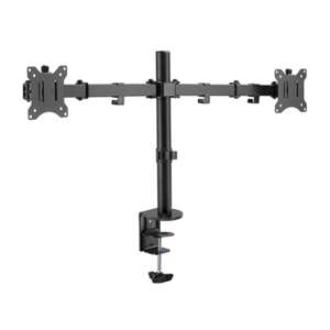 Support de bureau à pince pour 2 écrans de 17 à 32" (43 à 82cm)
