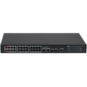 Switch 24 ports PoE Gbit et Uplink 2X SFP et 2XRJ45 Gbit manageable