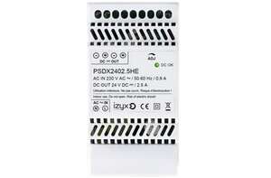 Alimentation RAIL DIN 3M 230V AC / 24V DC / 2.5A