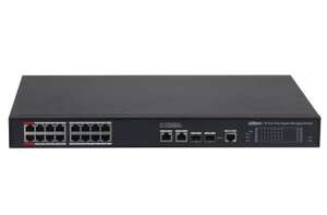 Switch 16 Ports PoE Gbit + 2 X RJ45 et 2 X SFP Gbit