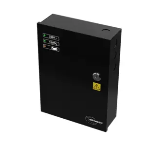 Alimentation à découpage noire 12V DC 5 A (emplacement accu 7 Ah)