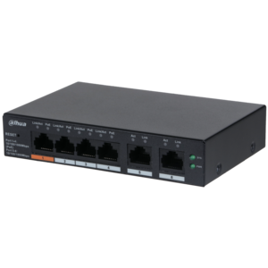 Switch 4 ports PoE Gbit + Uplink 2X RJ45 Gbit - Cloud manageable