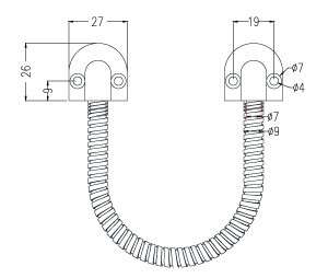 Visuel du produit Passage de câble en applique 300mm IZYX