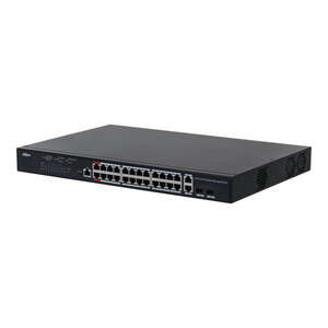 Switch 24 ports PoE Gbit + uplink combo 2X RJ45/SFP Gbit - manageable