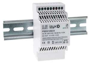 Visuel du produit Alimentation rail DIN 3M 230V AC / 12V DC IZYX