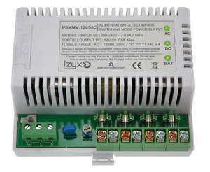 Visuel du produit ALIMENTATION CHARGEUR MULTIVOIES RAIL DIN 230V AC / 12V DC /