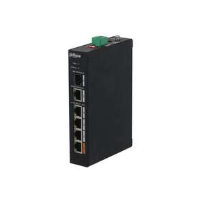 Visuel du produit Switch 4 Ports PoE 2.0 10/100Mbps + uplink 1 x RJ45 et 1 x SFP Gbit - industriel