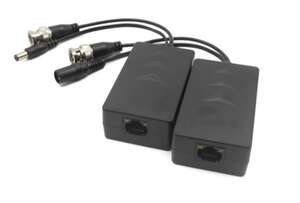 Paire de Balun BNC + Alim sur RJ45, compatible HD-CVI 720 et
